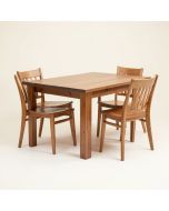 Svartalfar Butterfly Leaf Rubberwood Solid Wood Dining Set (synthetic illustration; no displayed measurements)