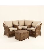 Milda Courtyard Porch 3 Piece Rattan Seating Group With Cushions (synthetic illustration; no displayed measurements)