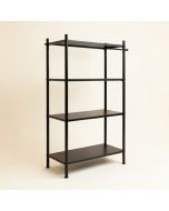 47.5 '' W With 4 Shelves And 2 Hanging Rods Garment Rack (synthetic illustration; no displayed measurements)