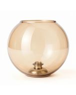 5.25 '' H Glass Oval Lamp Shade ( Screw On ) In Beige (synthetic illustration; no displayed measurements)