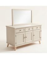 Poplin 72 '' Vanity Base Only With Furniture Legs , 4 Doors And 3 Drawers (synthetic illustration; no displayed measurements)