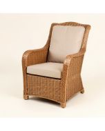 Maltby Wicker Patio Chair With Cushions (synthetic illustration; no displayed measurements)
