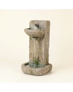 Tranquil River Natural Wall Fountain With Light (synthetic illustration; no displayed measurements)