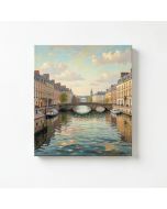 The Banks Of The Seine At Argenteuil By Claude Monet- Wrapped Canvas Textual Art Print (synthetic illustration; no displayed measurements)