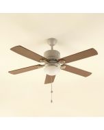 52 '' Barys 4 - Blade Outdoor Standard Ceiling Fan With Wall Control And Light Kit Included (synthetic illustration; no displayed measurements)