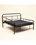 Billyjoe Metal And Upholstered Twin Daybed With Trundle (synthetic illustration; no displayed measurements)