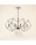 Eilis 6 - Light Statement Geometric Chandelier (synthetic illustration; no displayed measurements)