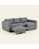 Sophy 98 '' Wide Linen Right Hand Facing Sofa & Chaise (synthetic illustration; no displayed measurements)