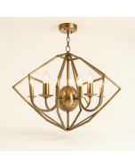 Collins Lantern Geometric Chandelier (synthetic illustration; no displayed measurements)