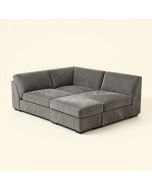 Alemanno 142 '' Wide Microfiber/Microsuede Corner Sectional (synthetic illustration; no displayed measurements)