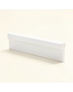 Flexible Polyurethane , Primed White 3 3/8 '' H X 78 '' W X 5/8 '' D Chair Rail (synthetic illustration; no displayed measurements)