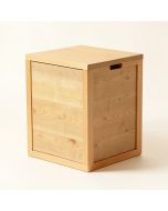 Single-Load Seated Laundry Hamper (synthetic illustration; no displayed measurements)