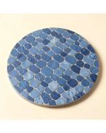 Arabescato Mixed Penny Round Mosaic Tile (synthetic illustration; no displayed measurements)