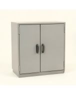 Officeworks 2 Door Storage Cabinet (synthetic illustration; no displayed measurements)