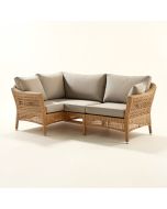 Darrius 4 Piece Teak Sofa Set With Cushions (synthetic illustration; no displayed measurements)