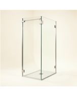Glass Barn 60 '' W X 76 '' H Single Sliding Frameless Shower Door (synthetic illustration; no displayed measurements)