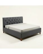 Rauscher Tufted Solid Wood Upholstered Low Profile Standard Bed (synthetic illustration; no displayed measurements)