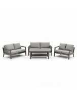 Alumita Patio 3 Piece Seating Group With Cushions (synthetic illustration; no displayed measurements)