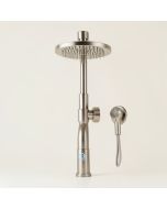 Rainfall Shower Faucet With Rough-In Valve (synthetic illustration; no displayed measurements)