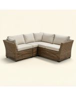Ginelie 113.36 '' Wide Outdoor Wicker U-Shaped Patio Sectional With Cushions (synthetic illustration; no displayed measurements)