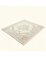 Bohemian Distressed Geometric Cream Area Rug (synthetic illustration; no displayed measurements)