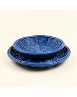 Resin Wicker Two Tier Platter - Anchor (synthetic illustration; no displayed measurements)