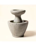 Meditation Concrete Garden Terrace Fountain (synthetic illustration; no displayed measurements)