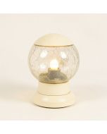 Fairy Solar Powered Led Outdoor Garden Light With Crackled Glass Globe (synthetic illustration; no displayed measurements)