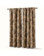 Ambesonne Sea Shells 2 Panel Curtain Set (synthetic illustration; no displayed measurements)