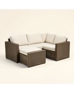 Alaze 4 Piece Outdoor Furniture Complete Patio Sofa Seating Group With Cushions (synthetic illustration; no displayed measurements)