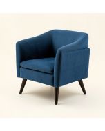 Pele Arm Chair In Blue (synthetic illustration; no displayed measurements)