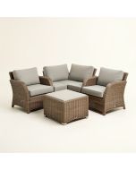 Waynoka Outdoor Furniture 3 Piece Rattan Seating Group With Cushions (synthetic illustration; no displayed measurements)