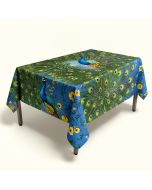 Peacock Tablecloth (synthetic illustration; no displayed measurements)