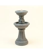 Resin Stone Wall Standing Fountain With Light (synthetic illustration; no displayed measurements)