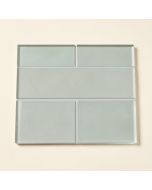 Keyondria 3 '' X 12 '' Glass Brick Look Subway Tile (synthetic illustration; no displayed measurements)