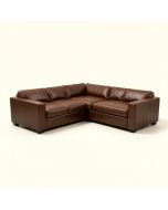 Lidio 159.5 '' Wide Genuine Leather Symmetrical Modular Corner Sectional (synthetic illustration; no displayed measurements)