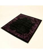 Ergin Wool Black/Plum Area Rug (synthetic illustration; no displayed measurements)