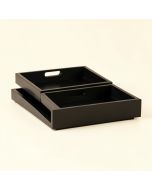 2 Piece Rectangle Wood Accent Tray Set (synthetic illustration; no displayed measurements)