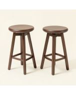 2 Piece Outdoor Swivel High Bar Stools (synthetic illustration; no displayed measurements)