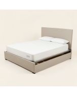 Full Size Platform Bed With Adjustable Trundle (synthetic illustration; no displayed measurements)