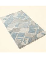 Lena Geometric Tufted Wool Sky Blue/Light Gray Area Rug (synthetic illustration; no displayed measurements)