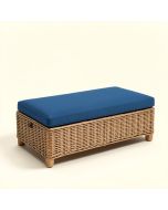 Wicker Indoor/Outdoor Bench Cushion (synthetic illustration; no displayed measurements)