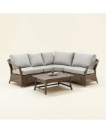 Outdoor 3 Piece Seating Group With Cushions (synthetic illustration; no displayed measurements)