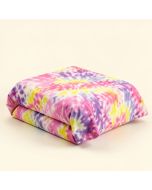 Ethnic Vivid Colored Tie Dye Effect Flower Kids Duvet Cover Set (synthetic illustration; no displayed measurements)