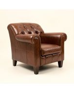 Federigo 35 '' Wide Tufted Genuine Leather Armchair (synthetic illustration; no displayed measurements)