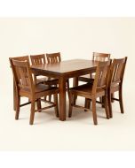 Villani 5 - Piece Drop Leaf Solid Wood Dining Set (synthetic illustration; no displayed measurements)