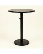 Sukru 20 '' Half Round Outdoor Patio Stand Resin Deck Table Sun (synthetic illustration; no displayed measurements)