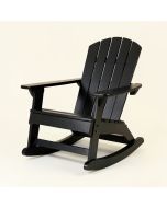 Solid Wood Rocking Adirondack Chair (synthetic illustration; no displayed measurements)