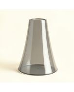 5.25 '' H Glass Bell Lamp Shade ( Screw On ) In Gray (synthetic illustration; no displayed measurements)