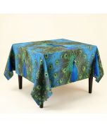 Peacock Tablecloth (synthetic illustration; no displayed measurements)